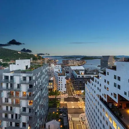 Apartment Exclusive Barcode, Terrace, Oslofjord View